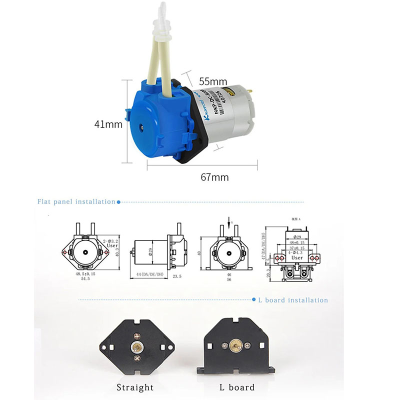 مضخة تمعجية صغيرة تيار مستمر 6 - مراجعة Mini Peristaltic Pump 12V وسعره