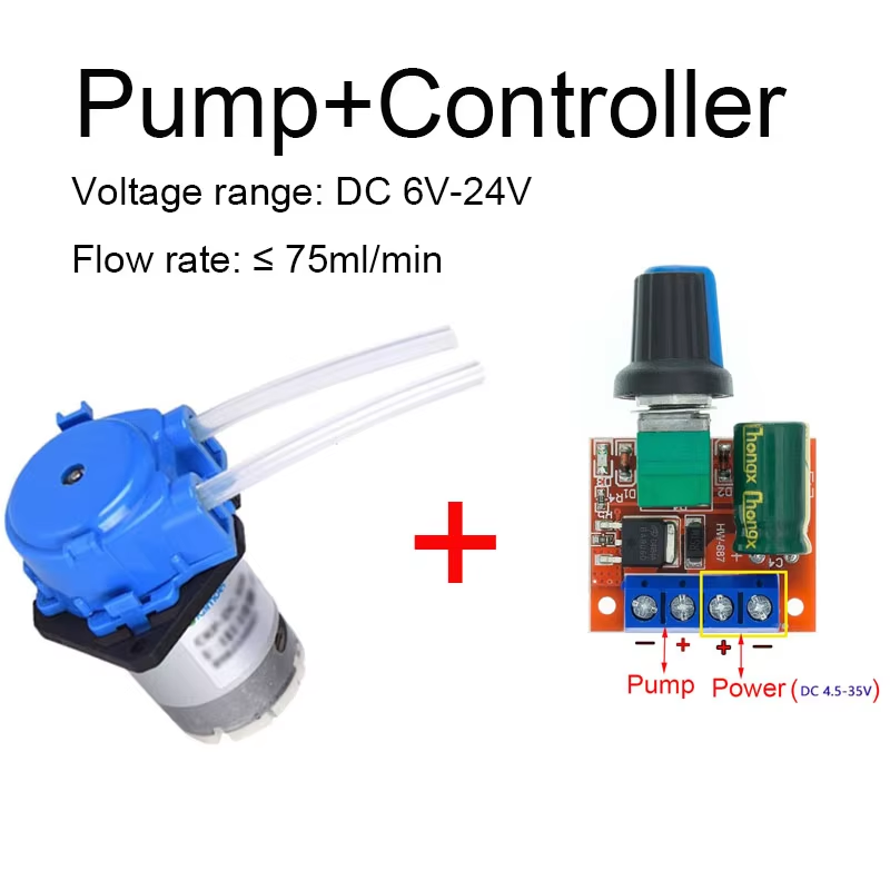 مضخة بيرستالتية صغيرة قابلة لل - مراجعة Mini Peristaltic Pump 12V وسعره